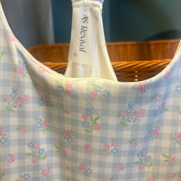 Altard State Active Spirit Gingham Floral Dress - Picture 4 of 5